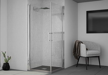 angular shower doors C pivot doors  canton