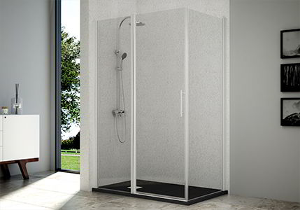 angular shower doors C pivot doors  dublin