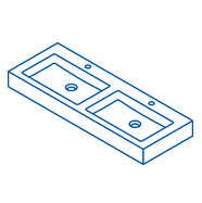 Lavabos a medida  doble