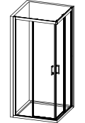 icono lineal mampara serie
