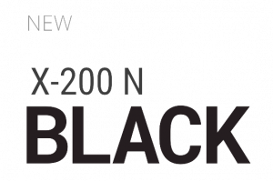 letrero nueva X-200 N Black - perfiles negros
