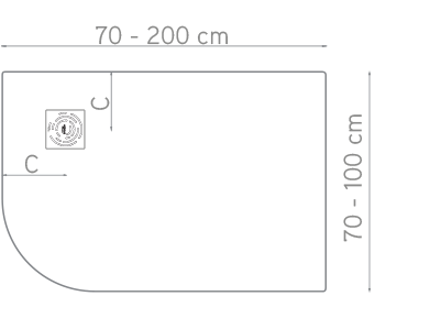 medidas plato de ducha semicircular